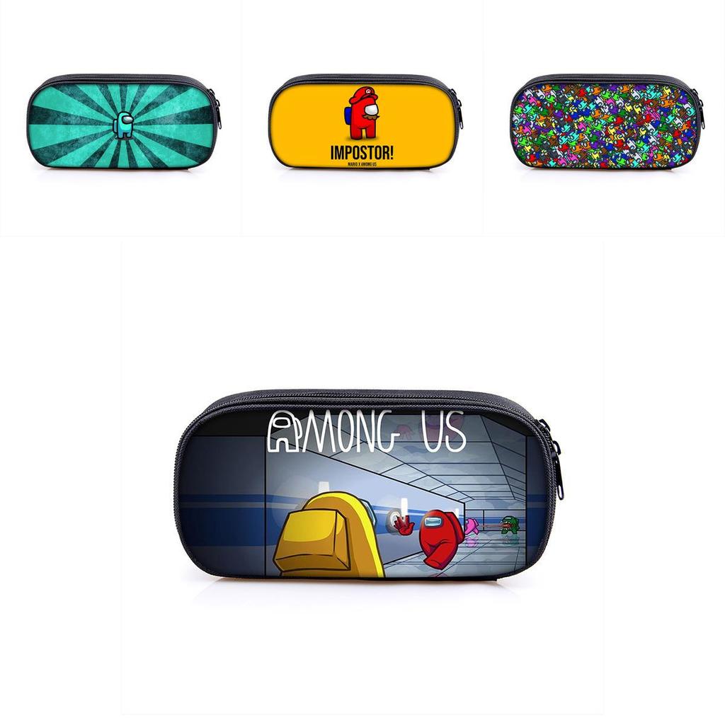 Among Us Space Themed Pencil Case With Polyester Material For Students And Kids