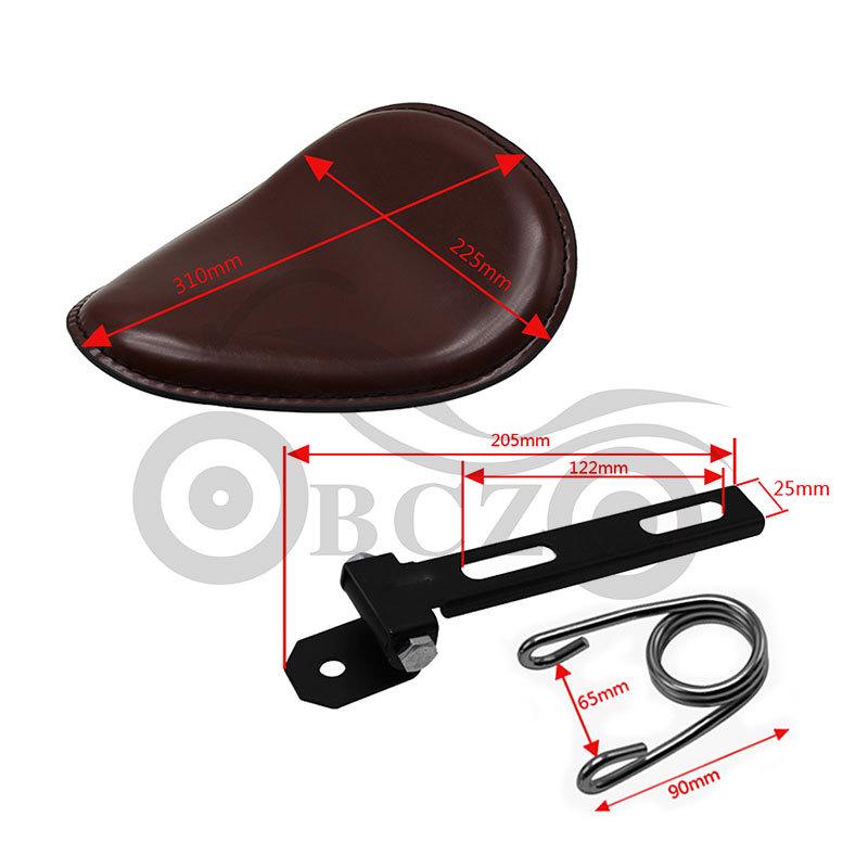 Harley Cruiser Retro Spring Leather Solo Seat Cushion Modified Accessory