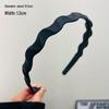 Korean Style Frosted Wave Headband Hair Tamer for Flyaways, High Skull Top, Non-Slip Hair Clip with Teeth for Women.