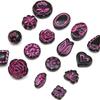 Acrylic Exquisite Gold Painted Beads Tulip Flower Heart Angel Styles Charms Beads for Necklace Bracelet Earring DIY Jewelry Craft Making
