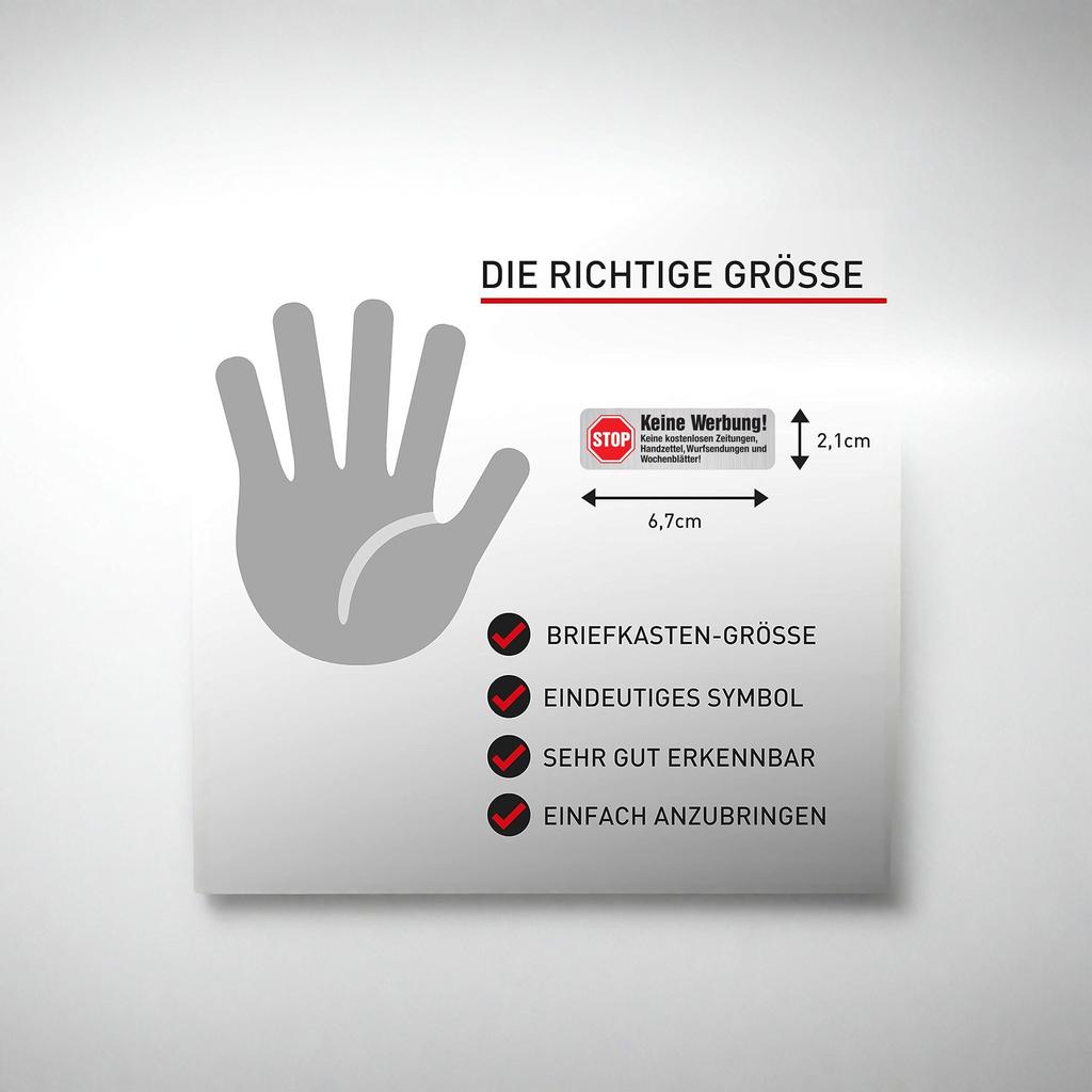 5PCS No Advertising No Newspaper Mailbox Stickers Self Adhesive Mailbox Decals