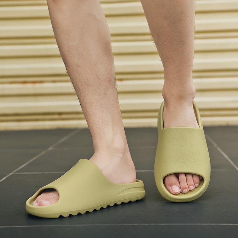 Men's Summer Non-Slip Sport Slippers, "Stepping on Clouds" Single Strap Sandals, Lightweight Thick-Sole Indoor/Outdoor Flip-Flops