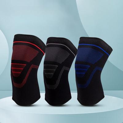 Nylon Gestrickte Sport-Knieschoner Rutschfest Atmungsaktiv Vier-Wege-Stretch Sport-Schutzausrüstung Stoßdämpfend Morgenlauf