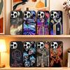 Graffiti Skeleton Cool Art  Phone Case For iPhone 17,16,15,14,13,12,11 Plus,Pro Max,XS,Colorful Silver Phone Case Funda Cover