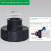24TE IBC Tote Water for Tank Garden Hose Adapter Fitting 3 Inch to 2 Inch 100mm to 60mm Pipe Tap Connector Tonnage Joint Part