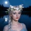 Comfortable Floral Hair Band With Adjustable Fit Natural Style Headpiece For Teens Adults Women Lightweight Design
