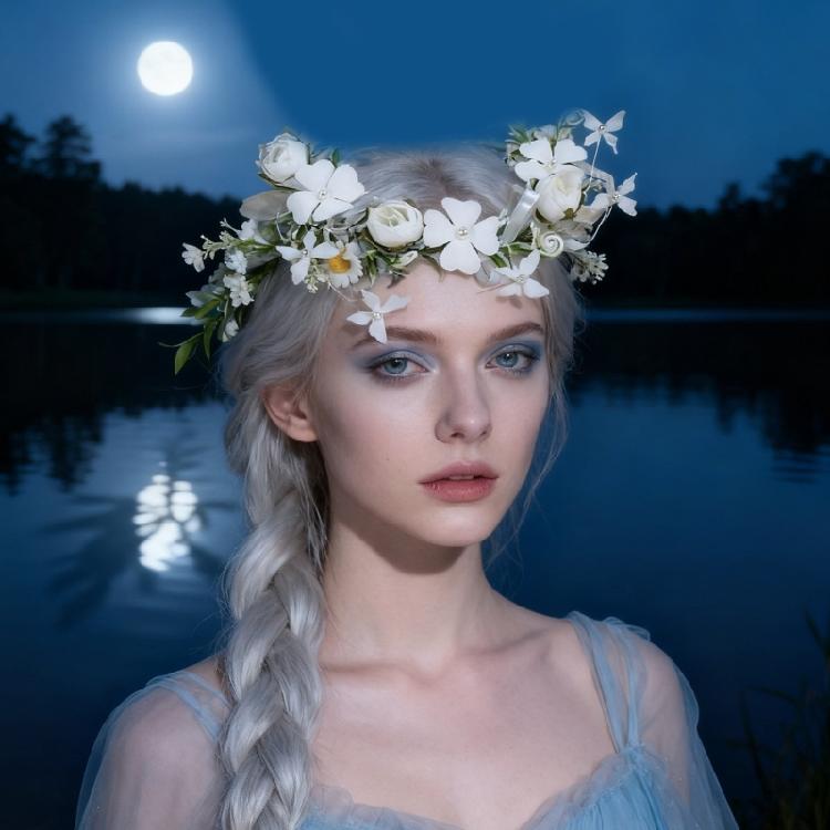 Comfortable Floral Hair Band With Adjustable Fit Natural Style Headpiece For Teens Adults Women Lightweight Design
