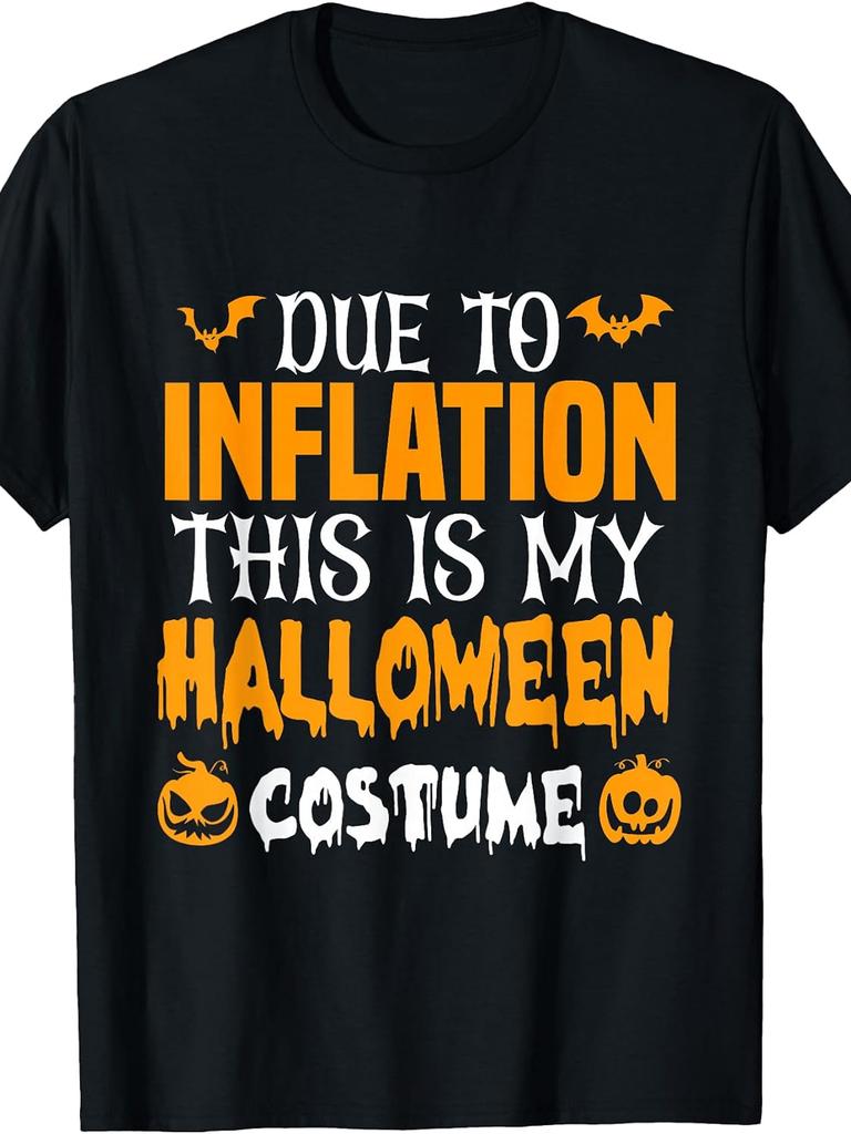 Unisex T-shirt Due to Inflation This Is My Halloween Costume T-Shirt