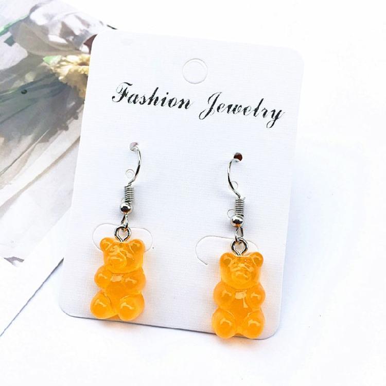 Gummy Bear Earrings1 Pair for Creative Cartoon Design Girls Birthday Festival
