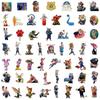 Zootopia 50 Sheets Sticker Pack Judy Nick Waterproof Laptop Luggage Decal