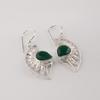 Green Onyx Gemstone 925 Sterling Silver Handmade Jewelry Earring 1.5" Gift For Women CE-26-19
