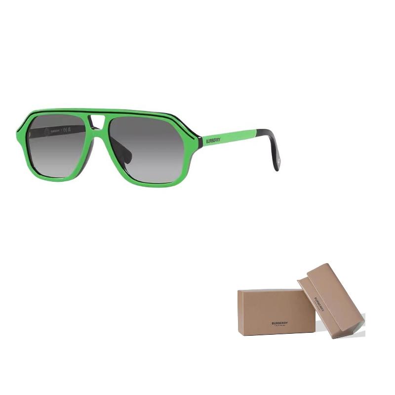 Burberry Temple Logo Aviator Sunglasses Kids Green