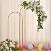 Hot 1PCS Gold Wedding Arch Stand, Party Decor Balloon Arch, 2025 New Frame Backdrop Holder Bracket,Size 4FT 5FT 6FT 6.6FT 7.2FT