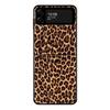 Fashion Leopard Print Panther Black Pc For Samsung Galaxy Zflip3 Z Flip3 5g Zflip Flip Smartphone Case