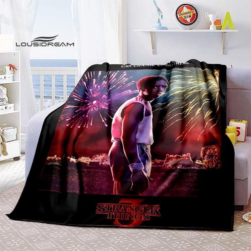 Stranger Things Supernatural Blanket Flannel Fluffy Fleece Throw Blanket Bed Linings Sofa Travel Camping Blankets