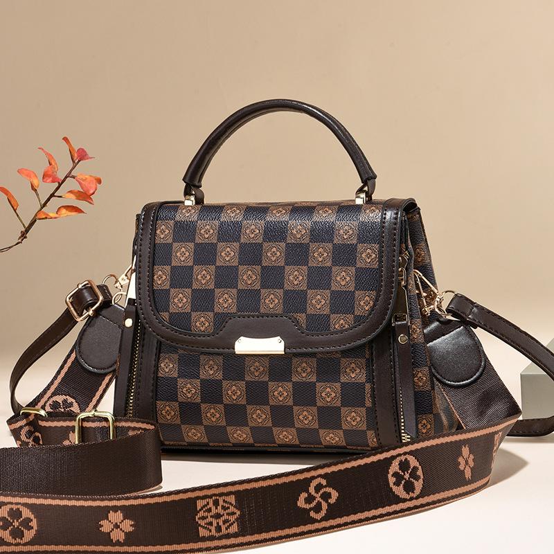 Women's handbag popular shoulder messenger bag trendy fashion bag atmospheric mother bag large capacity simple brand