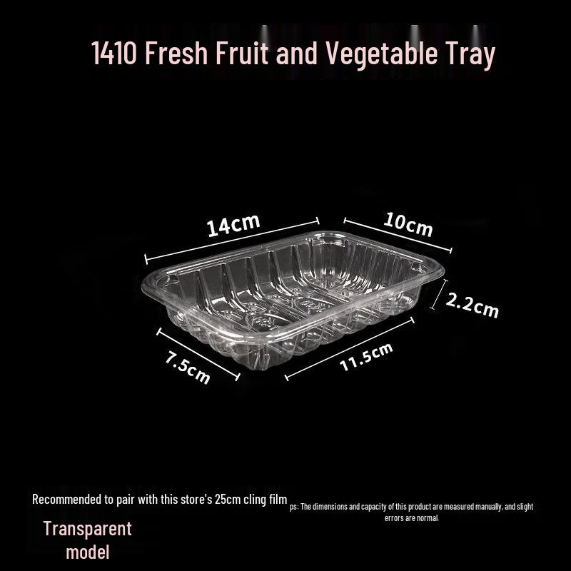 Disposable Transparent Rectangular Food Tray