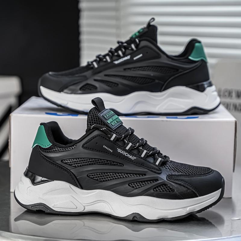 Men's shoes summer new casual shoes lightweight men's sports shoes breathable platform dad shoes men