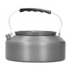1.6L Portable Camping Coffee Tea Pot Outdoor Fishing Hiking Barbecue Kettle Pot (Black Handle)