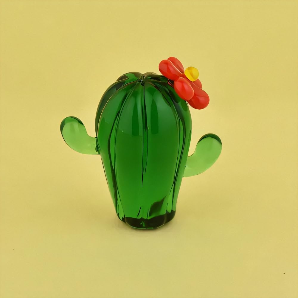 Cute handmade glass Miss Cactus by Fourcart