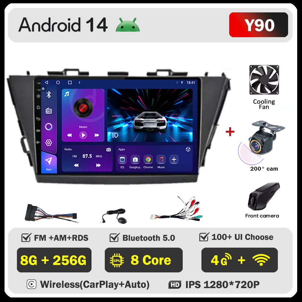 For Toyota Prius Plus V Alpha 2012-2017 Car Radio Player Car Carplay Screen Autoradio Mirror Link Car Intelligent Systems 8 Core