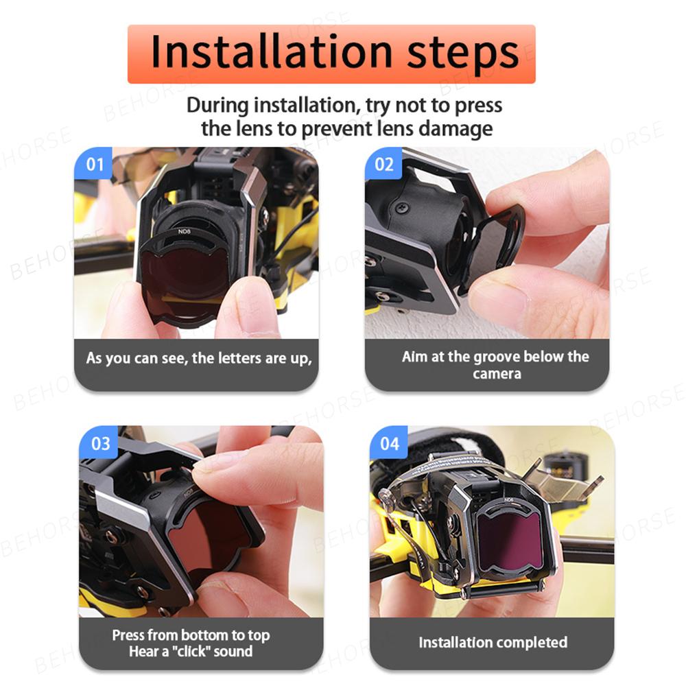 O4 Air Unit Pro Lens Filter ND8 16 32 64 CPL UV Glass Lens Filters for DJI O4 Pro /Self-assembled FPV Drone Camera Accessories