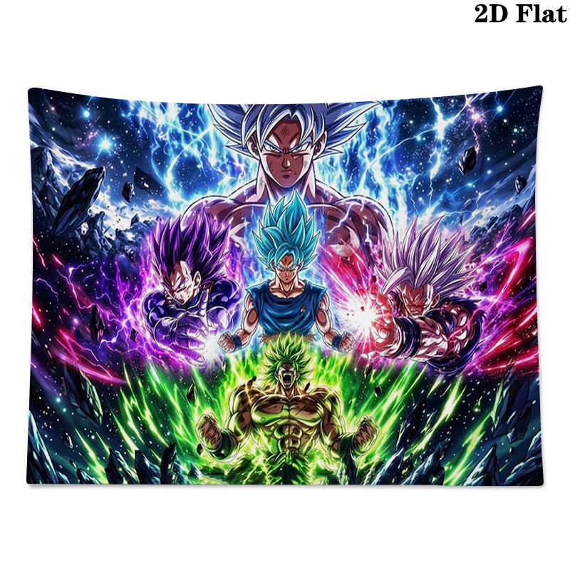 DRAGONBall Wall Tapestry Aesthetic Wall Hanging Printed Fabric Blanket Decorative Tapestries for Bedroom Living Room Home Decor
