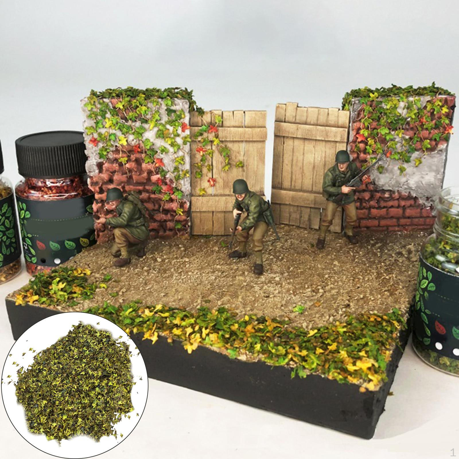 

Micro Landscape Leaves, Diorama Resin Models Scenery for Model Railroad Fairy Bonsai 56ml Green Barreled