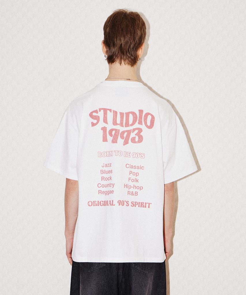 1993STUDIO Wave Studio Graphic T-Shirt_White