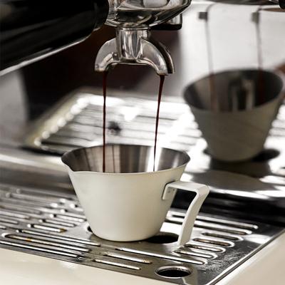 Taza de Extracción de Espresso de 100ML Acero Inoxidable 304 con Escala Engrosada Exquisita Taza de Café en Onzas Accesorios para Hogar Cocina Cafetería