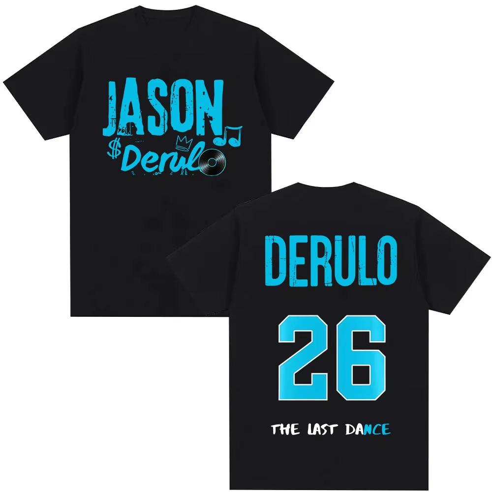 

Jason Derulo The Last Dance Music Album 2026 Print T Shirt Men Women Vintage Fashion Casual Cotton Oversized Tshirts Streetwear 3XL