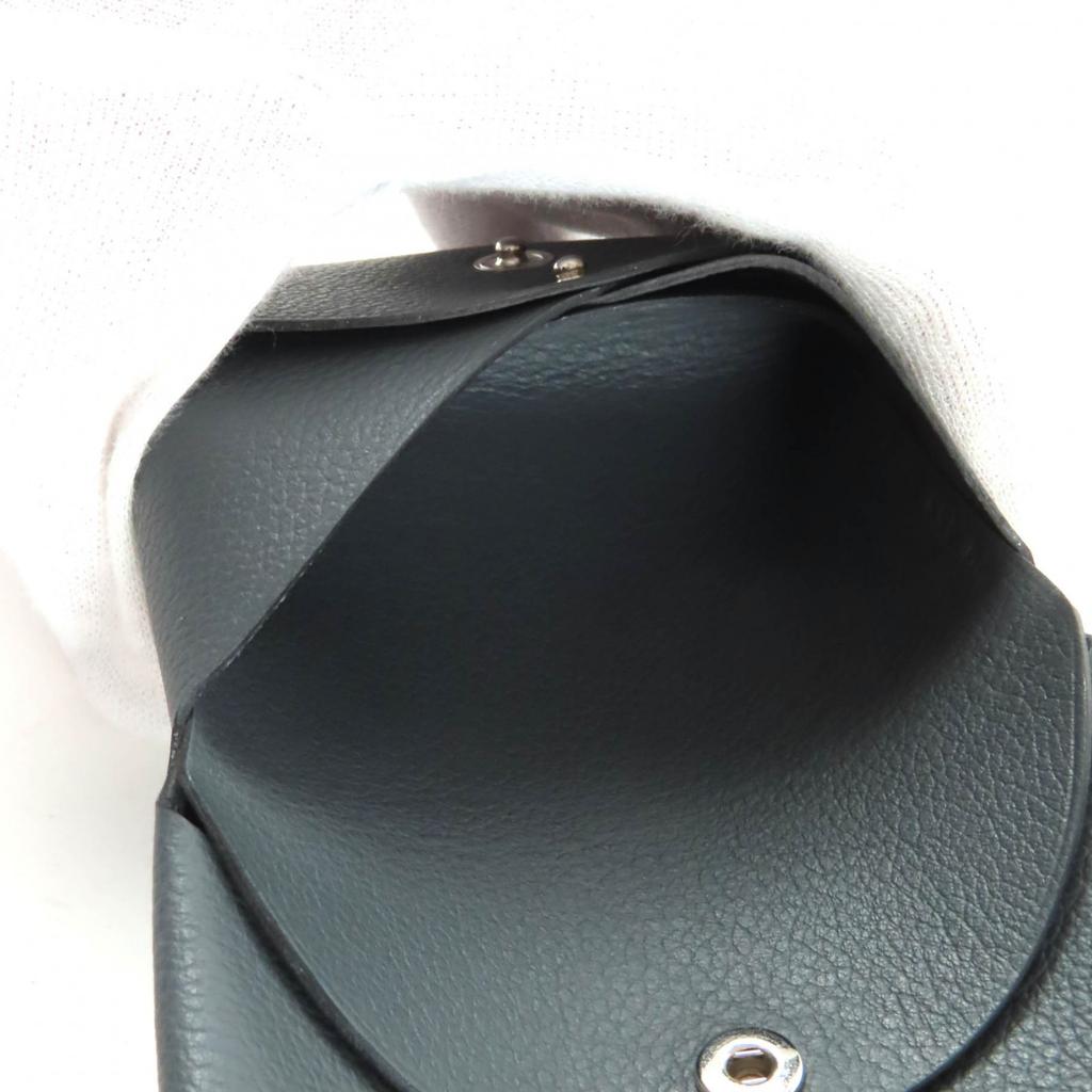 Great HERMES Coin case Calvi duo Evercolor Leather Women Used