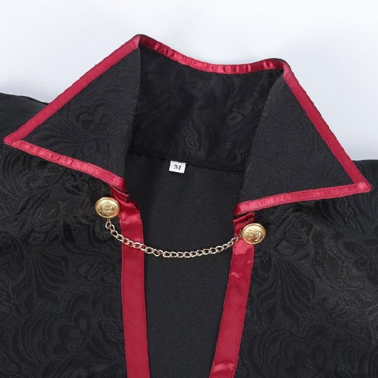 Halloween Cosplay Long Cape Vampires Cape with Chain Witch Cape Medieval Cloak Halloween Costumes Cape