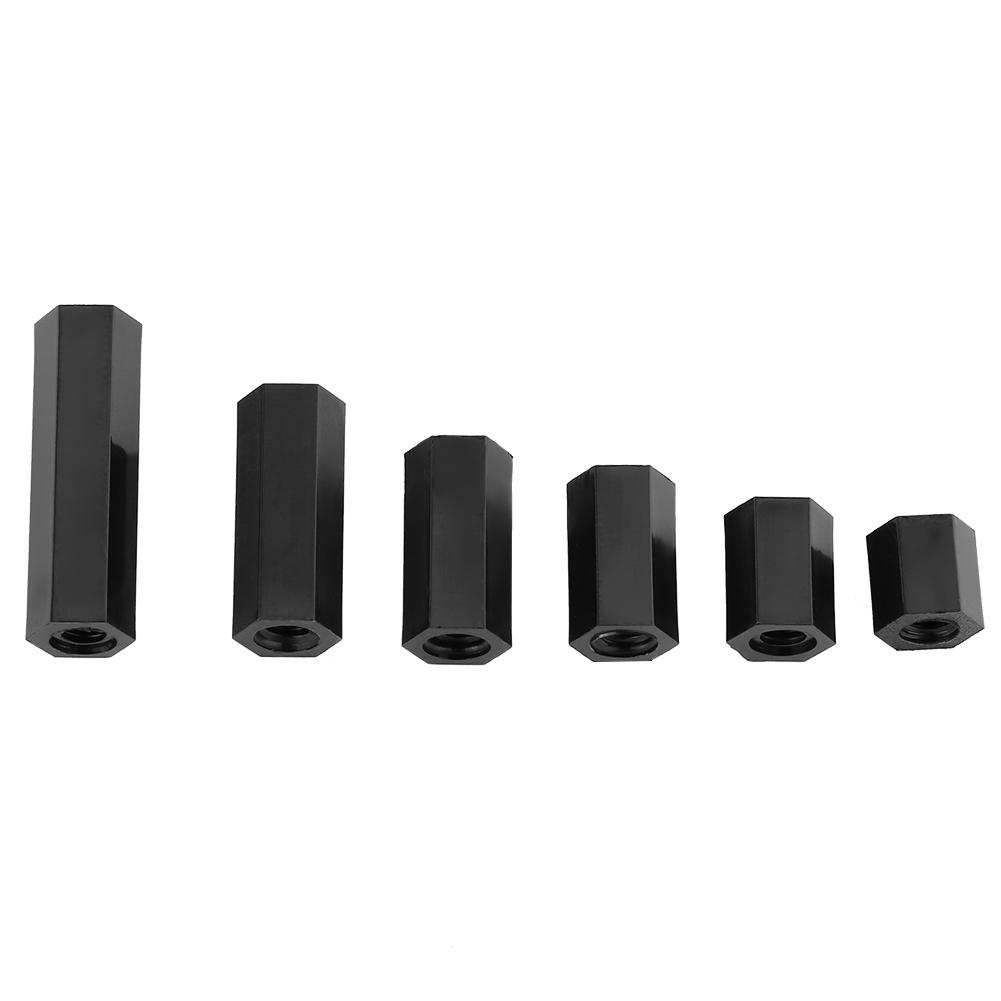 250PCS Nylon M3 Hex Column Male Standoff Spacer Screw Nut Assortment Kit (M3 male standoff A)