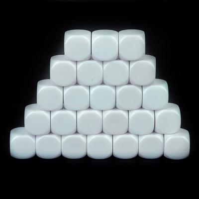 10 Stücke 18mm D6 Runde Ecke Leere Acryl Weiße Leere Würfel Für DIY Brettspiel Schreiben Malerei Graffiti Requisiten Lernspielzeug werkzeug