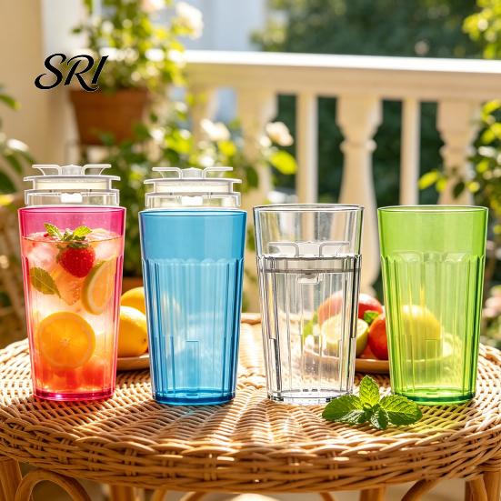 Spill Proof Training Cup No-Spill Sippy with 360 Smart Edge Rim Plastic Toddler Transition Baby Weaning Safe Open for Toddlers No Valve