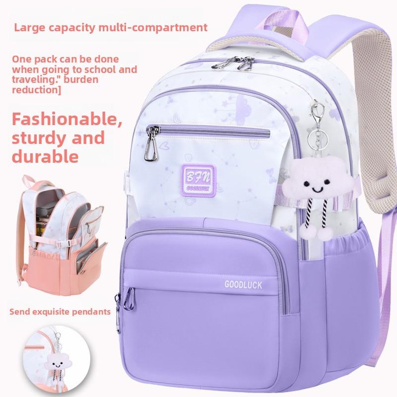 School Pendant Clouds Backpack Middle School Breathable Fabric Commuting Travel