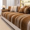 All Season Chenille Striped Patchwork Sofa Towel Universal Solid Sofa Mat Pad Armrest Living Room Couch Slipcover