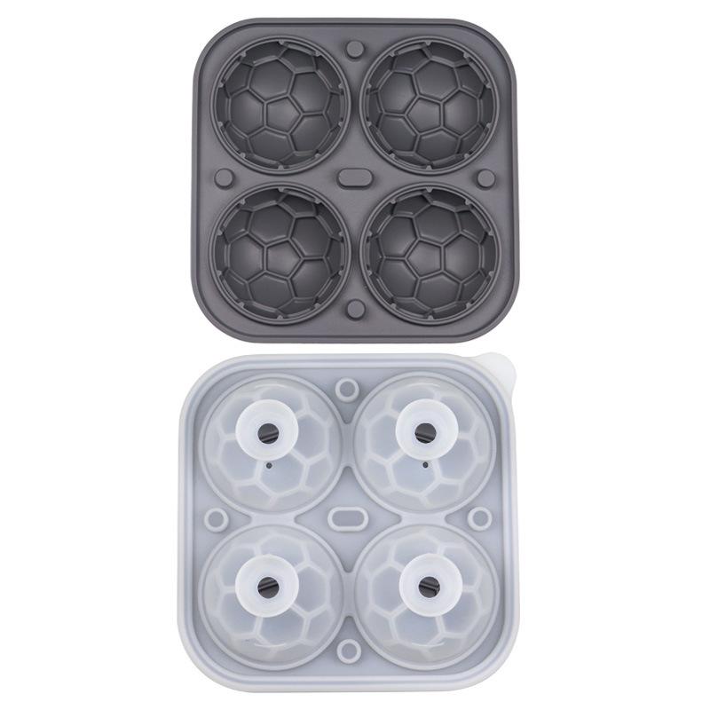 Ice Cube Shape Football Ice Cube Mold Silicone Football Silicone Ice Cube Mold Bar Whiskey Accessories Silicone Molds Gifts