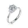 Tancise Classic 925 Sterling Silver  Moissanite Ring Ladies Jewelry Wedding Promise Party Gift