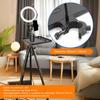 Microphone Stand Tray Adjustable Clip Microphone Stand with Cell Phone Stand Heavy Duty Stand Tray Suitable for Live Karaoke Sheet Podcast Recording