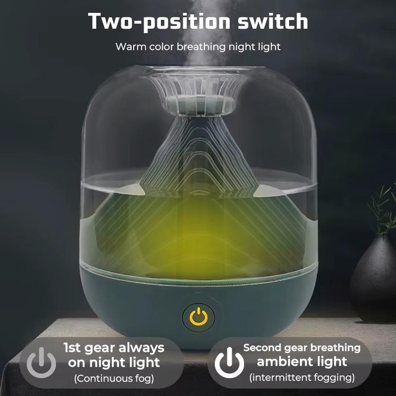 Portable wireless air humidifier rechargeable large capacity household aromatherapy essential oil mist landscape diffuser