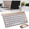 Wireless Keyboard Mouse Combo Kit Ultra Thin Ergonomic Cordless Keyboard Set for Office School Home