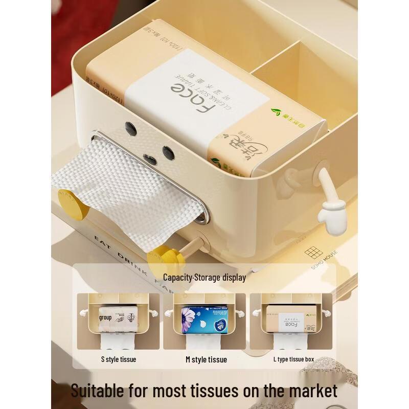HANDUNYOU Tissue Box Storage Organizer