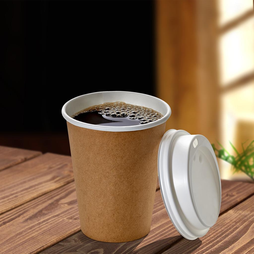 50 Stück Einweg-Kaffeebecherdeckel 88mm/89mm/92mm Plastikdeckel für 10/12/16OZ Kaffeebecher für kalte und heiße Getränke Milchtee