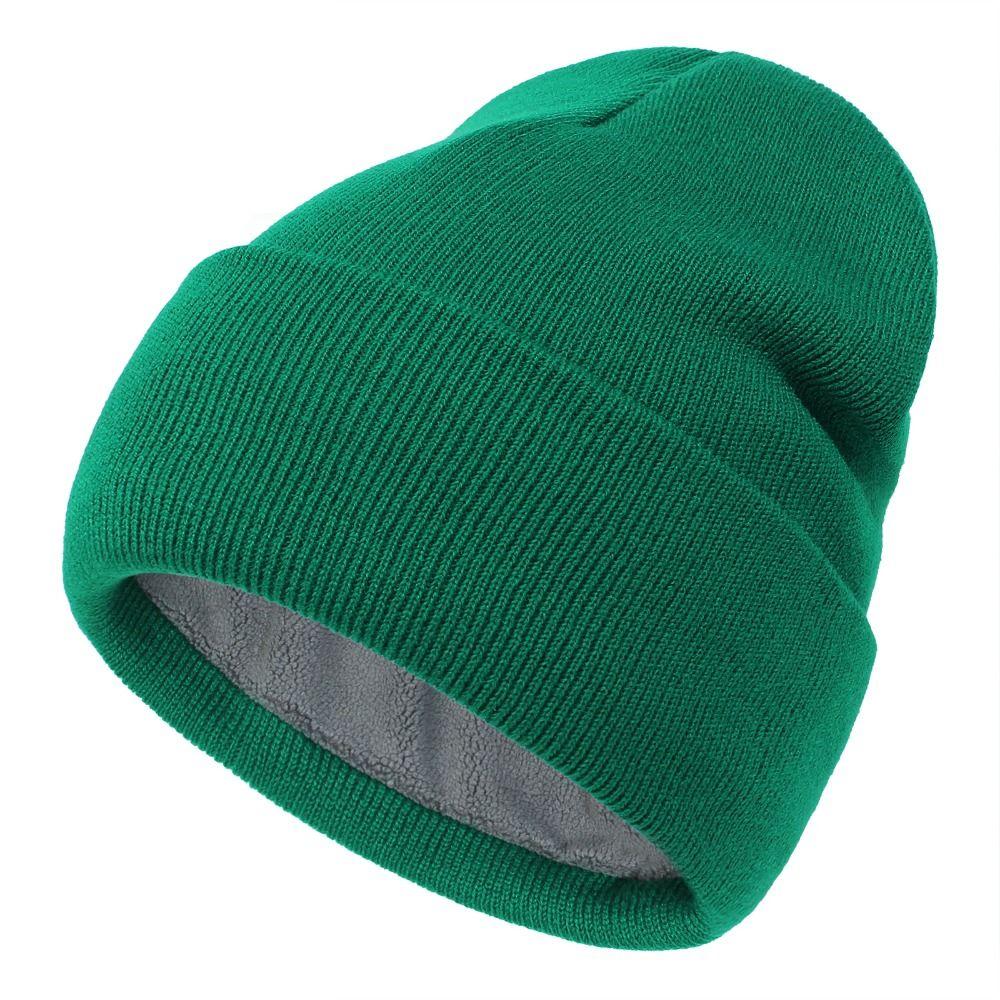 Knit Beanie Hat Winter Warm Ski Hats Soft Cuffed Beanie  for Men Women