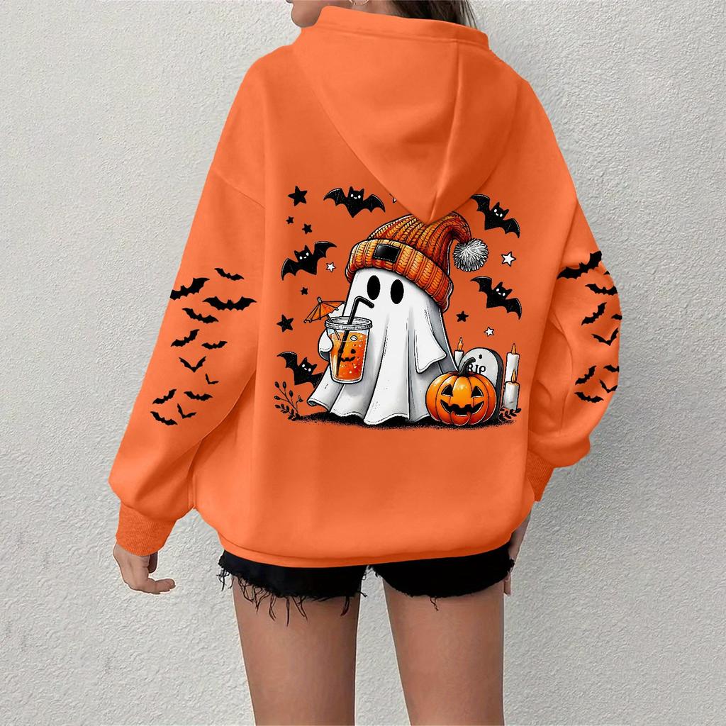 Women's Sweatshirt Casual Long Sleeve Atmosphere Top Loose Popular Round Neck Pullover Sweatshirt Top