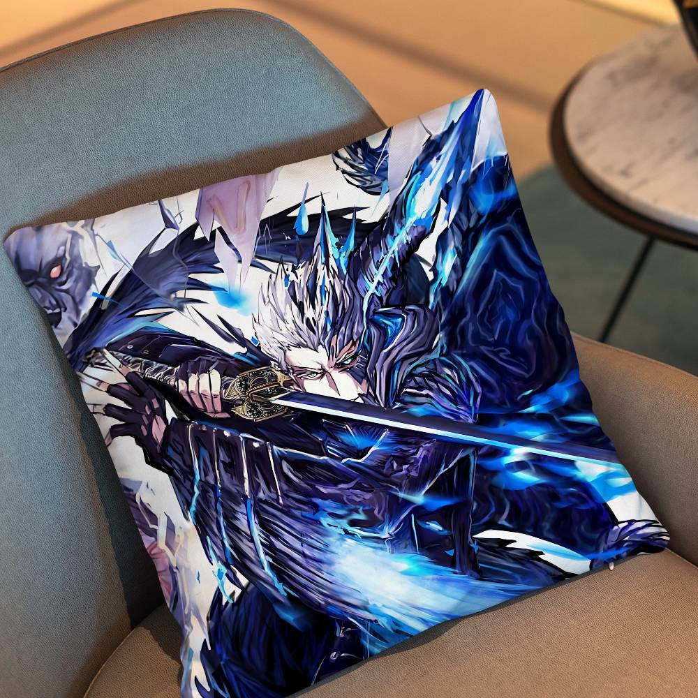 Dante Devil Game May Cry Dmc Vergil Pillow Case Office Cushions Suitable For Sofa Car Bedroom Decorative Cushion Cover