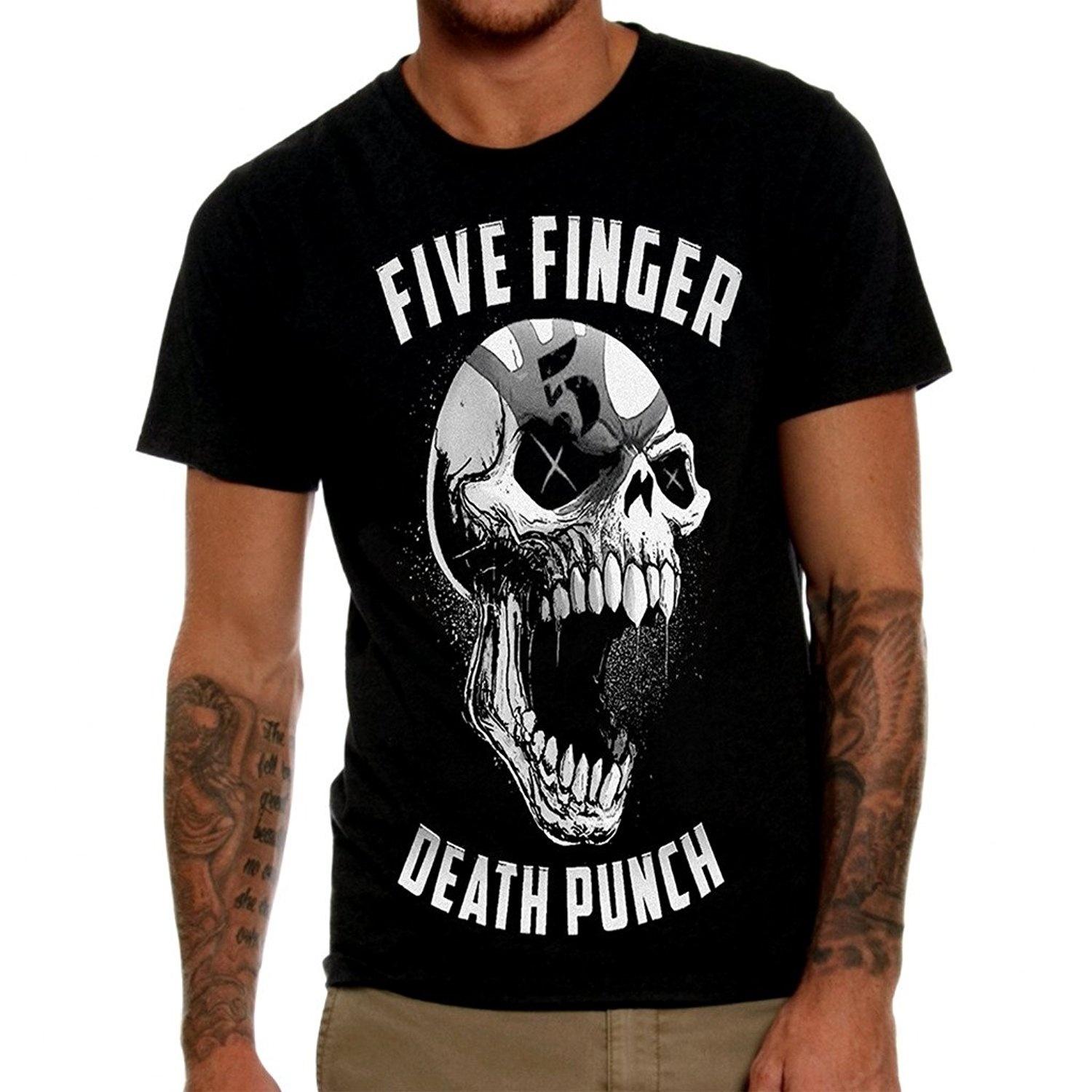 

Большая футболка унисекс Five Finger Death Punch с черепом S