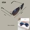 [BEAU LLASSANA] Teardrop Sunglasses for Men and Women - UV Protection, Metal Frame, Lightweight, Suitable for Driving, Outdoors, Travel, Fashion